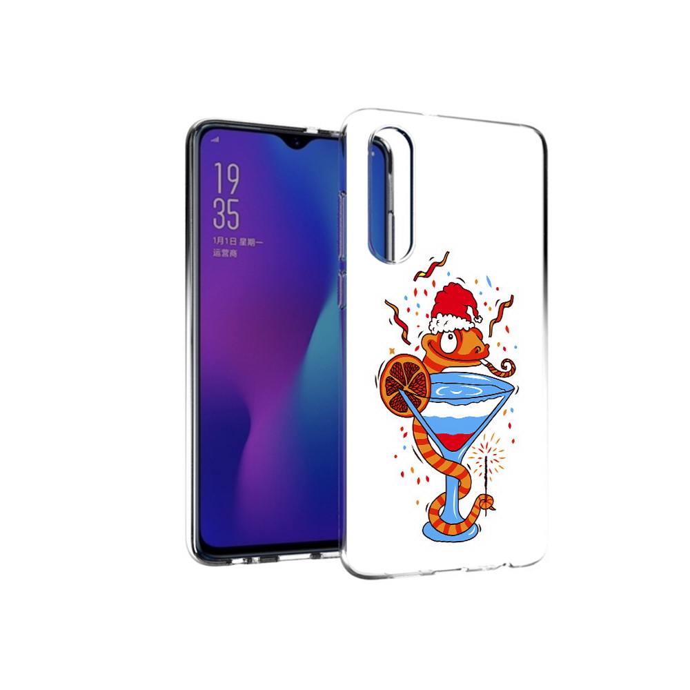 

Чехол MyPads Tocco для Huawei P30 змейка, Прозрачный, Tocco