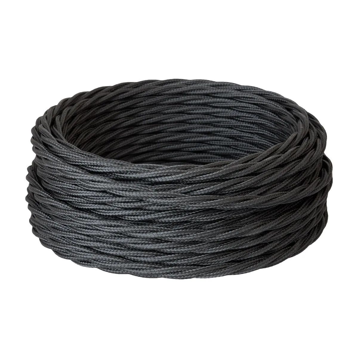 фото Силовой ретро кабель retro electro, 3х1,5, черный, длина бухты 100