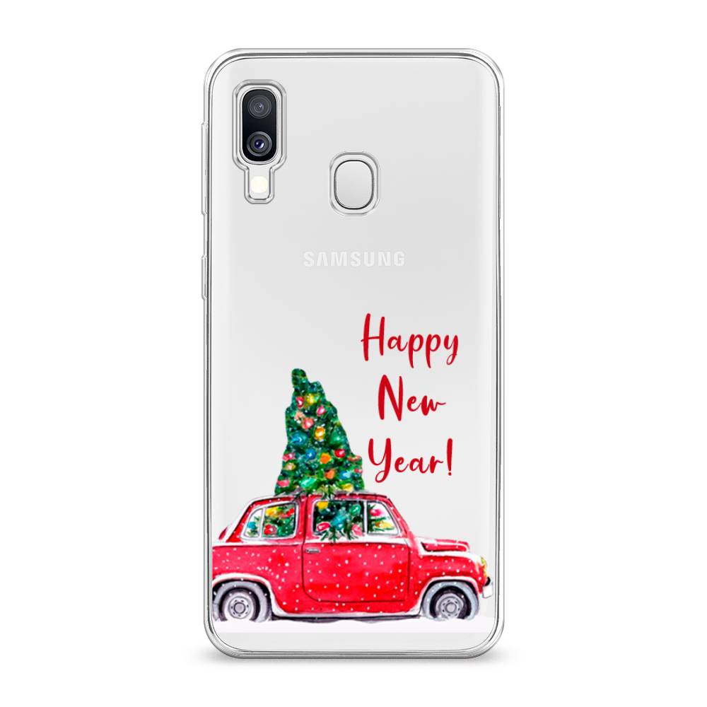 

Чехол на Samsung Galaxy A40 "Happy New Year", Красный;зеленый, 28050-5