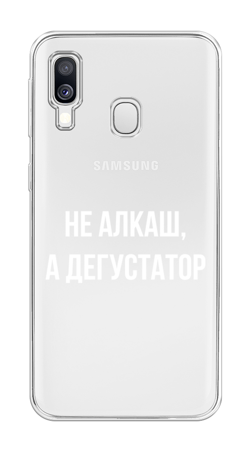 

Чехол на Samsung Galaxy A40 "Дегустатор", Белый;бежевый, 28050-6