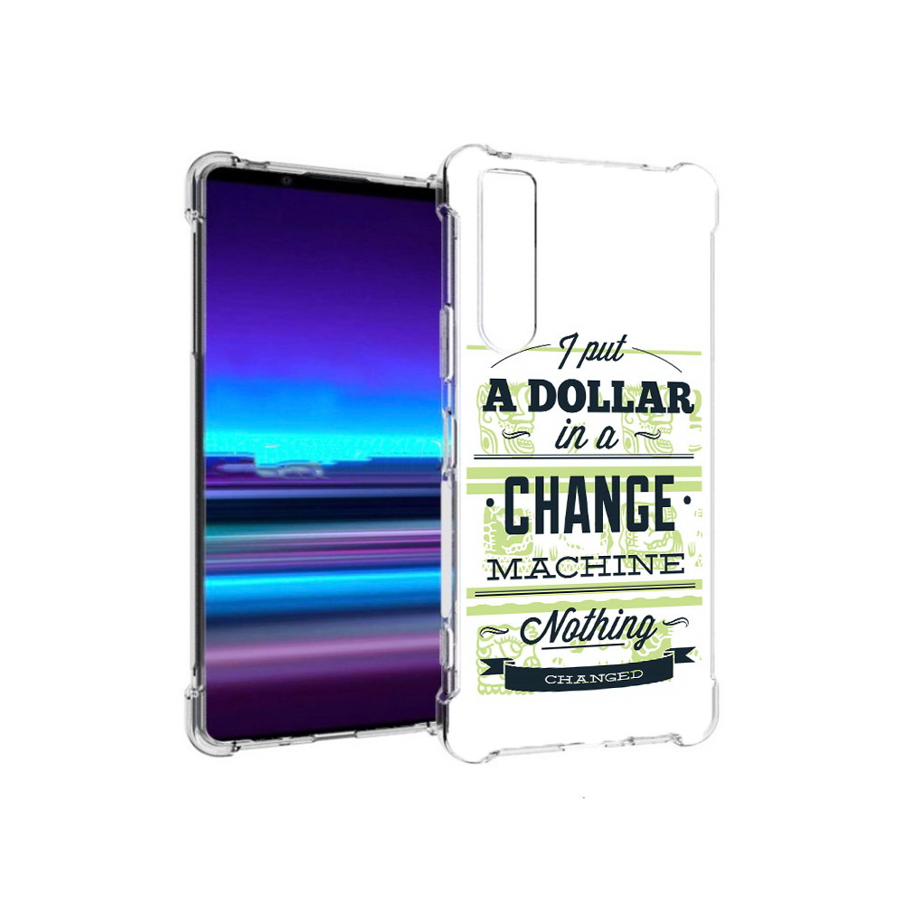 

Чехол MyPads Tocco для Sony Xperia 1 II доллар надпись (PT148152.232.336), Прозрачный, Tocco