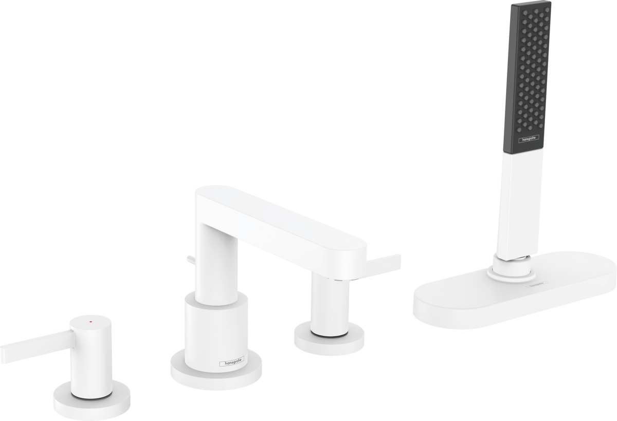 

Смеситель на борт ванны Hansgrohe Finoris 76444700, матовый белый