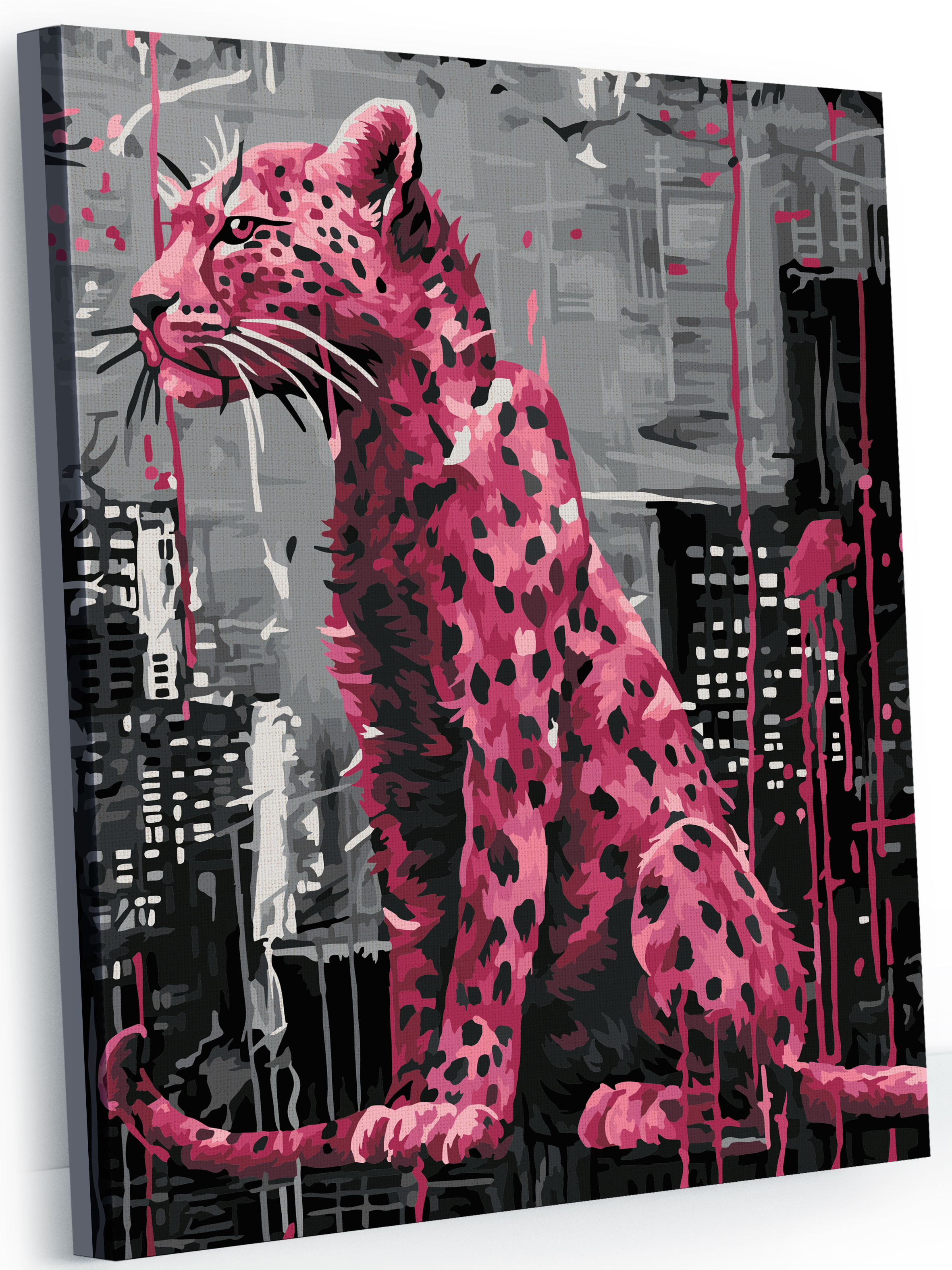 Картина по номерам Glama Розовый леопард GLA186 на холсте 40x50 см
