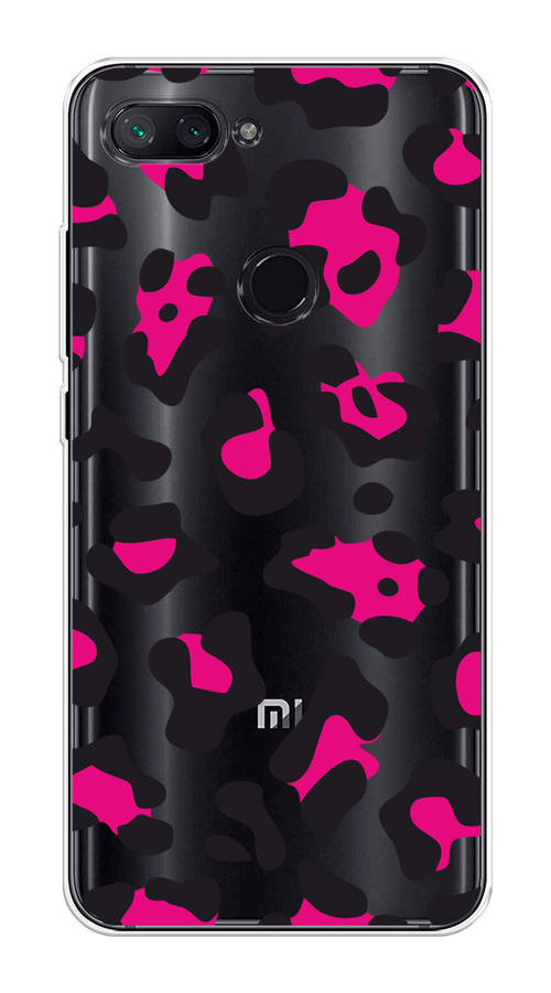 

Чехол на Xiaomi Mi 8 Lite "Pink cow spots", Черный;розовый, 34550-1