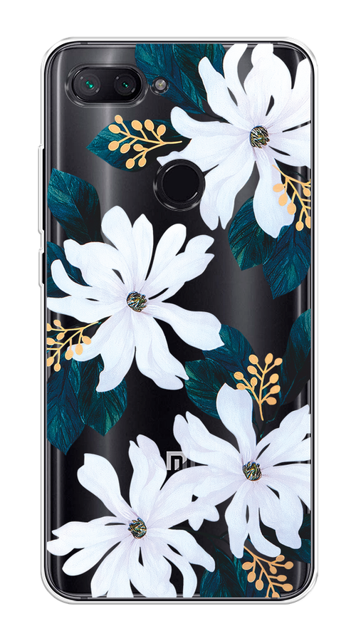 

Чехол на Xiaomi Mi 8 Lite "Delilah Flower", Зеленый;белый, 34550-1