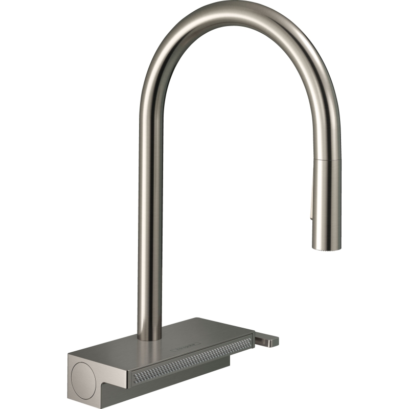 

Смеситель для кухни Hansgrohe Aquno Select M81 73831800, сталь, Серый