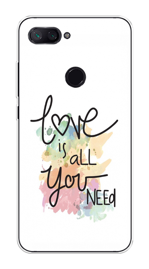 

Чехол на Xiaomi Mi 8 Lite "Love is all you need", Белый;черный;зеленый, 34550-1
