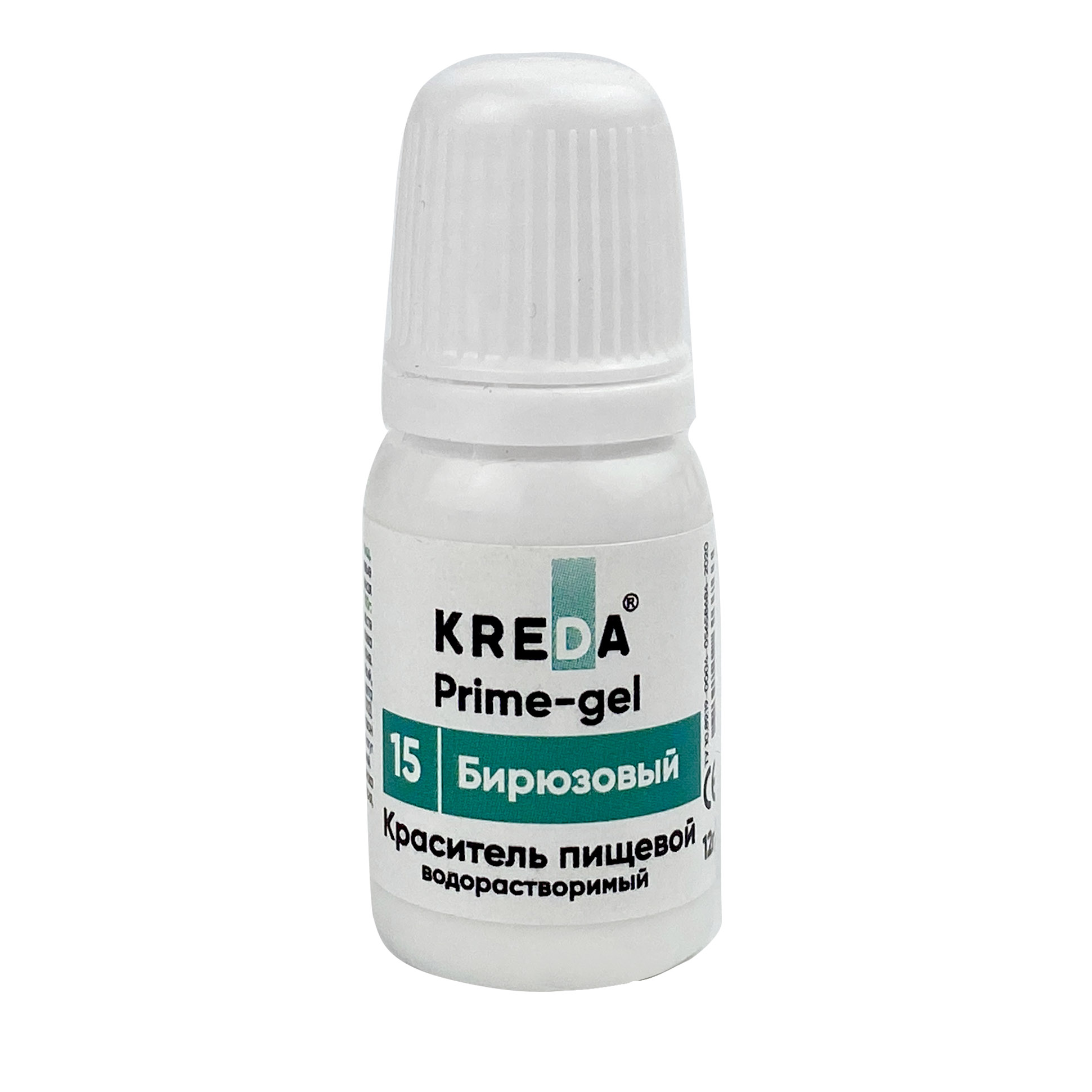 Краситель пищевой Prime-gel KREDA бирюзовый 15, 13 г