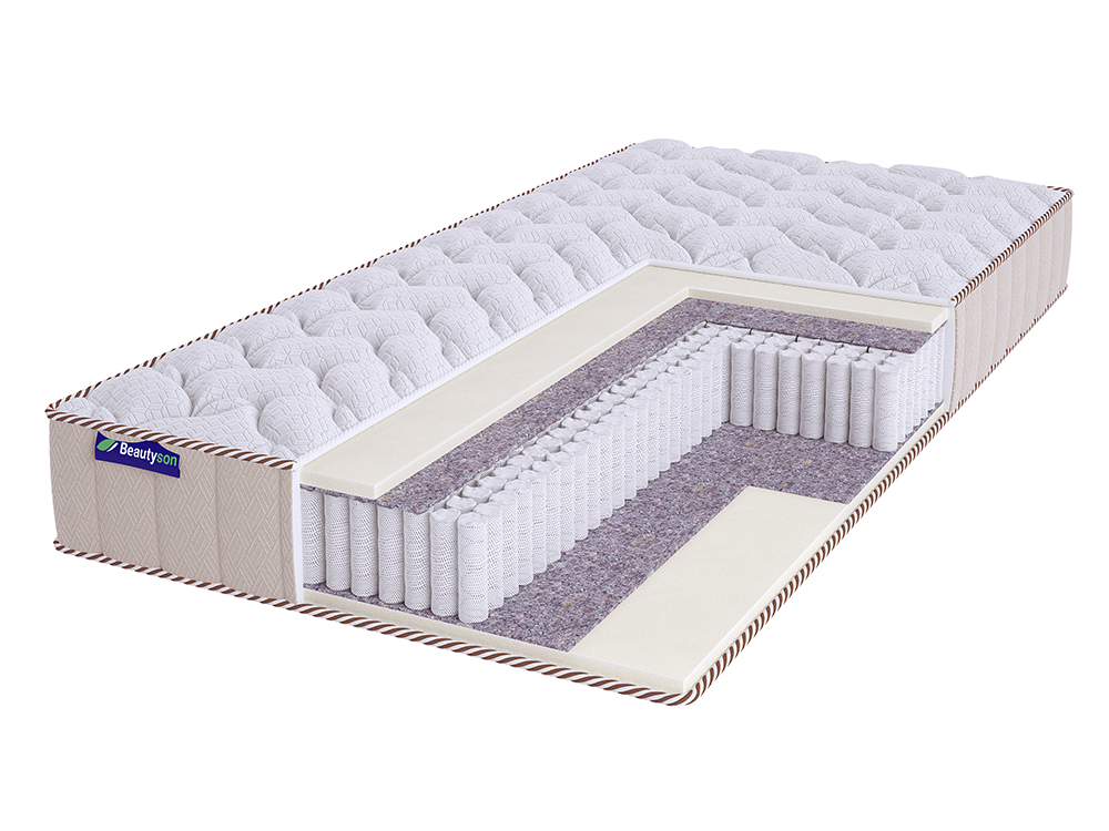 

Матрас BeautySon SPRING Soft S1200 LUX 150х190, Белый, SPRING Soft S1200 LUх