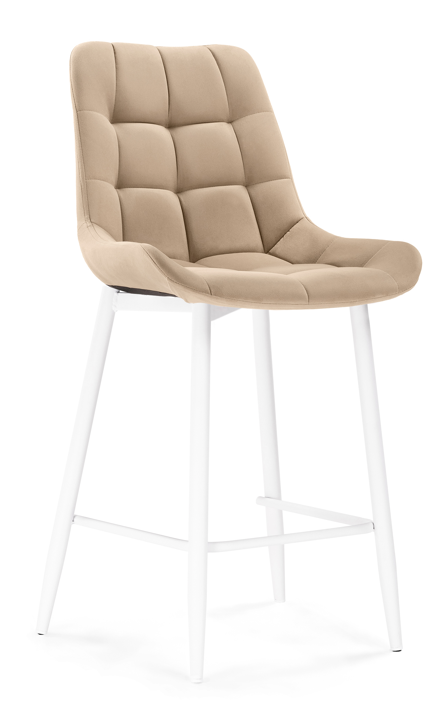 Полубарный стул Мебельные решения Алст, бежевый/белый