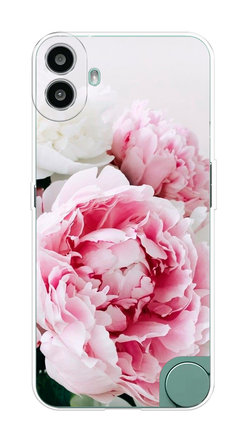 

Чехол на CMF Phone 1 "Розовые и белые пионы", Розовый;белый, 3300450-1