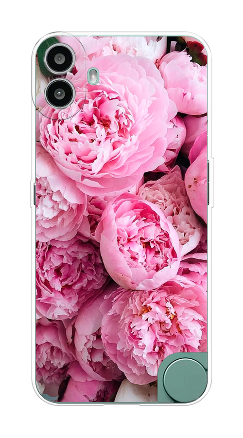 

Чехол на CMF Phone 1 "Розовые пионы", Бежевый;розовый, 3300450-1