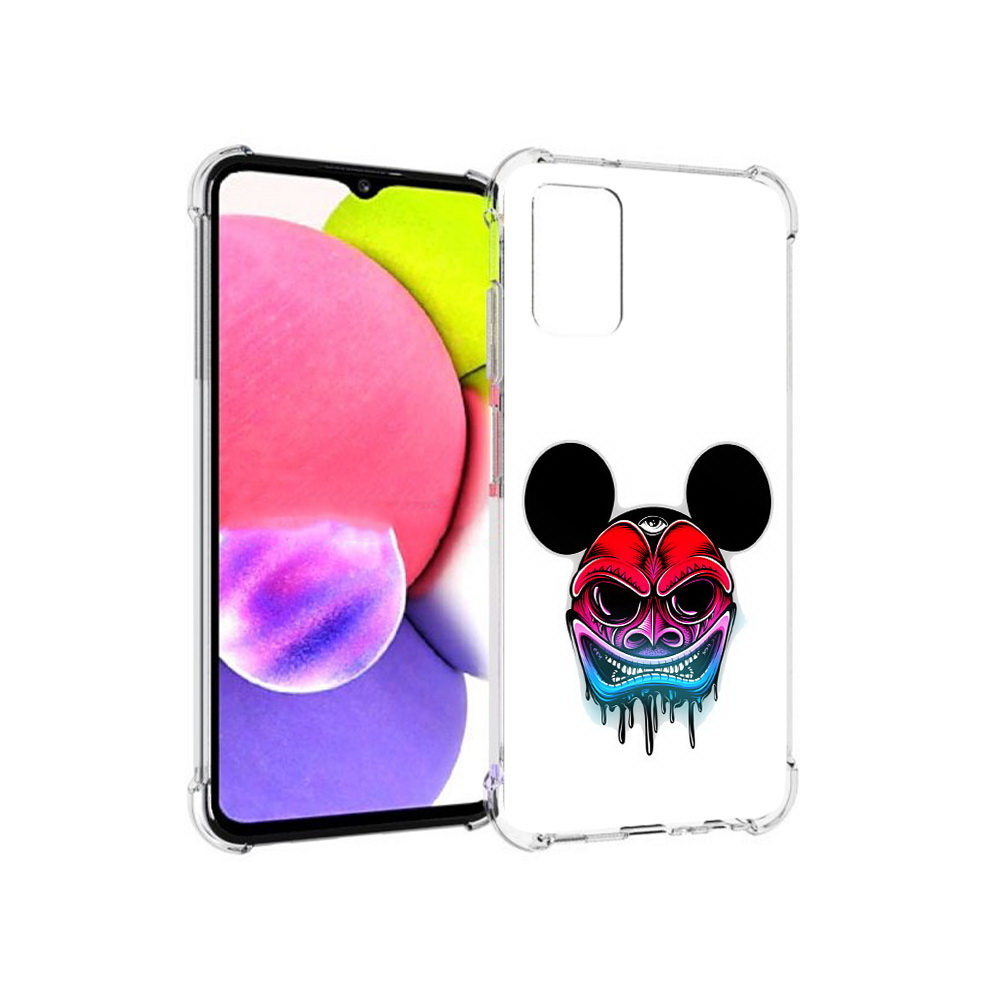 

Чехол MyPads Tocco для Samsung Galaxy A03s микки в маске (PT162170.549.473), Прозрачный, Tocco