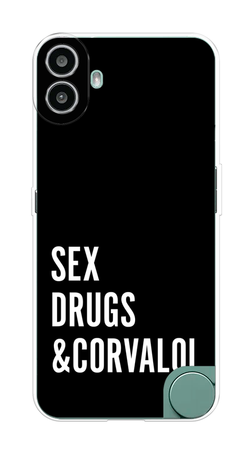 

Чехол на CMF Phone 1 "Corvalol", Черный;серый;белый, 3300450-1