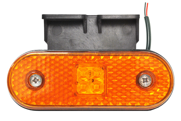 Фонарь габаритный LED 24V с кронштейном (желтый, мод.100-00-1) AT AT22894