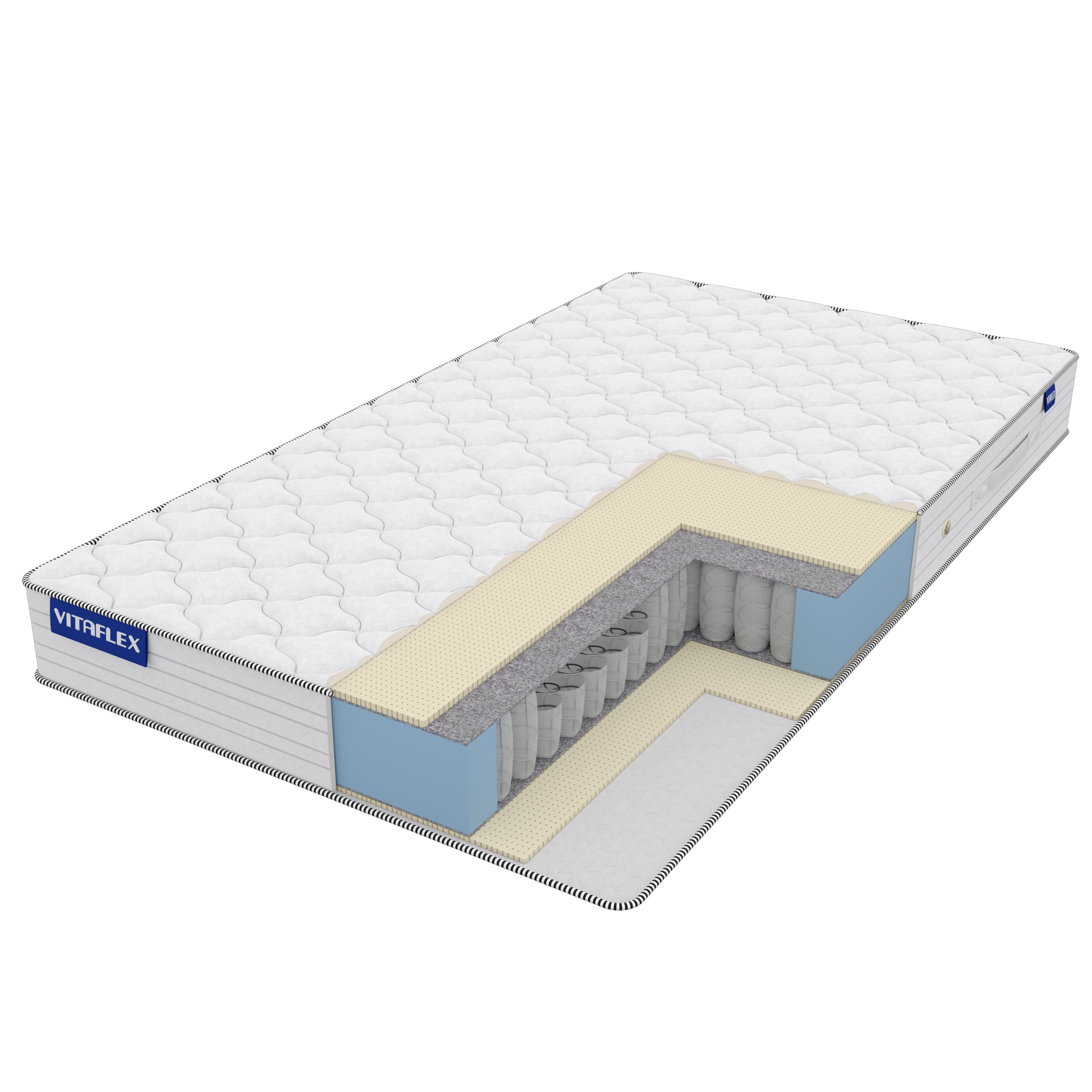 

Матрас Vitaflex Simple Easy 80х175, Бежевый;белый;серый;серебристый, Easy