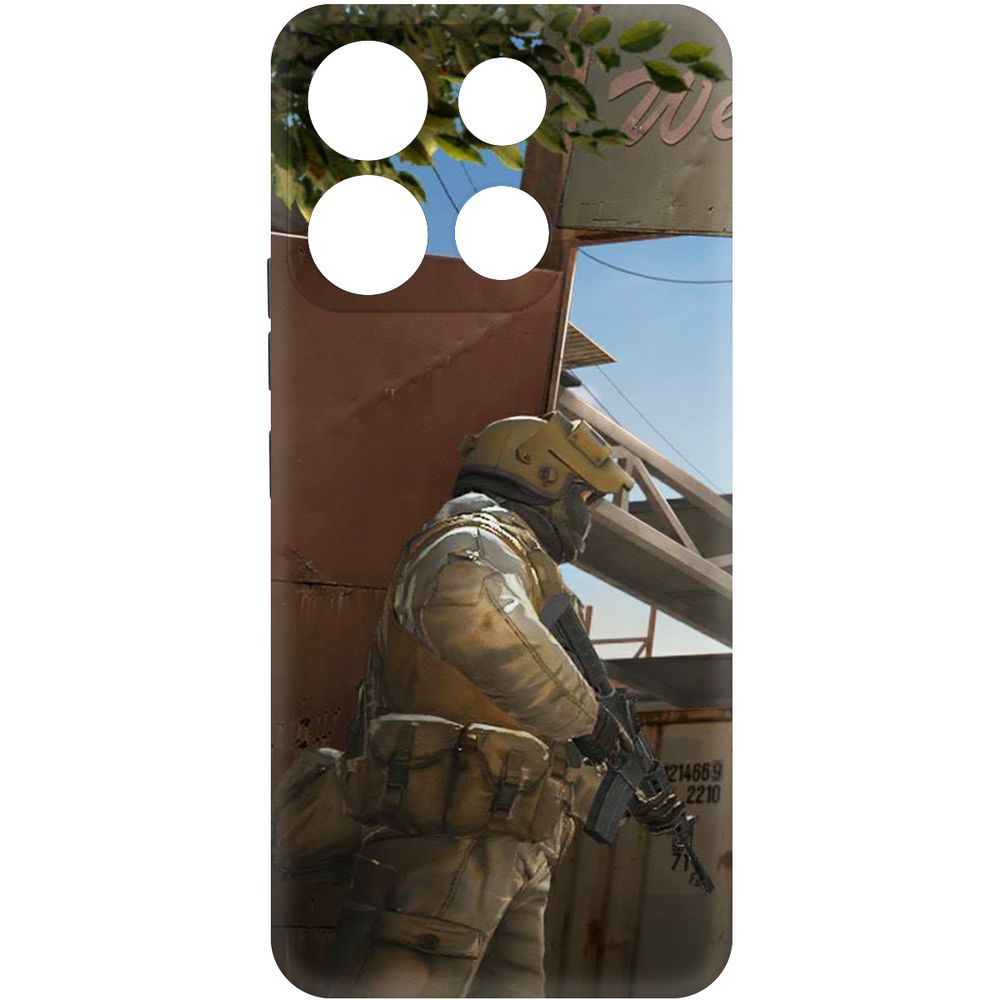 

Чехол-накладка Krutoff Soft Case Cтандофф 2 (Standoff 2) - Rust для Itel A60s черный