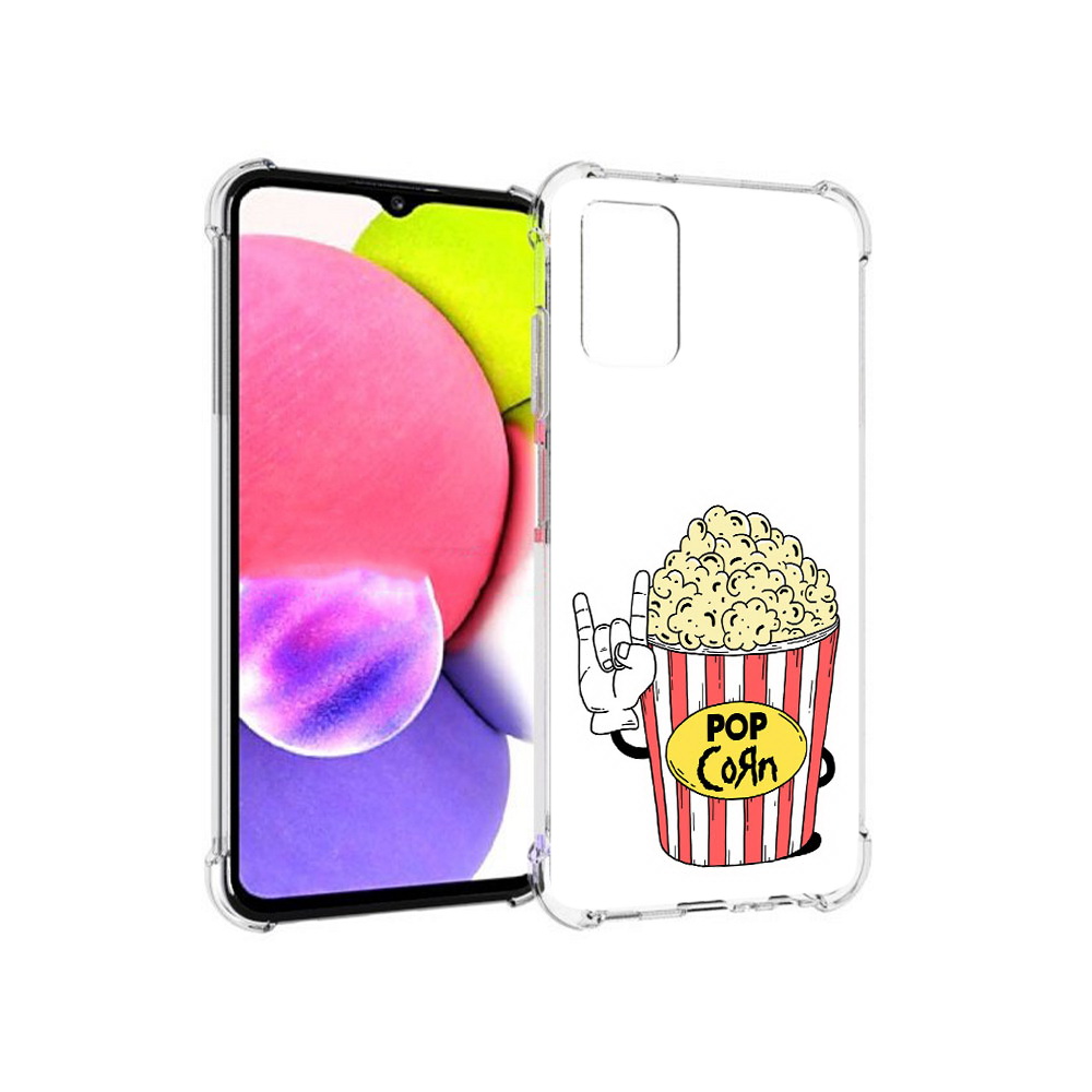 

Чехол MyPads Tocco для Samsung Galaxy A03s крутой попкорн (PT162170.549.427), Прозрачный, Tocco