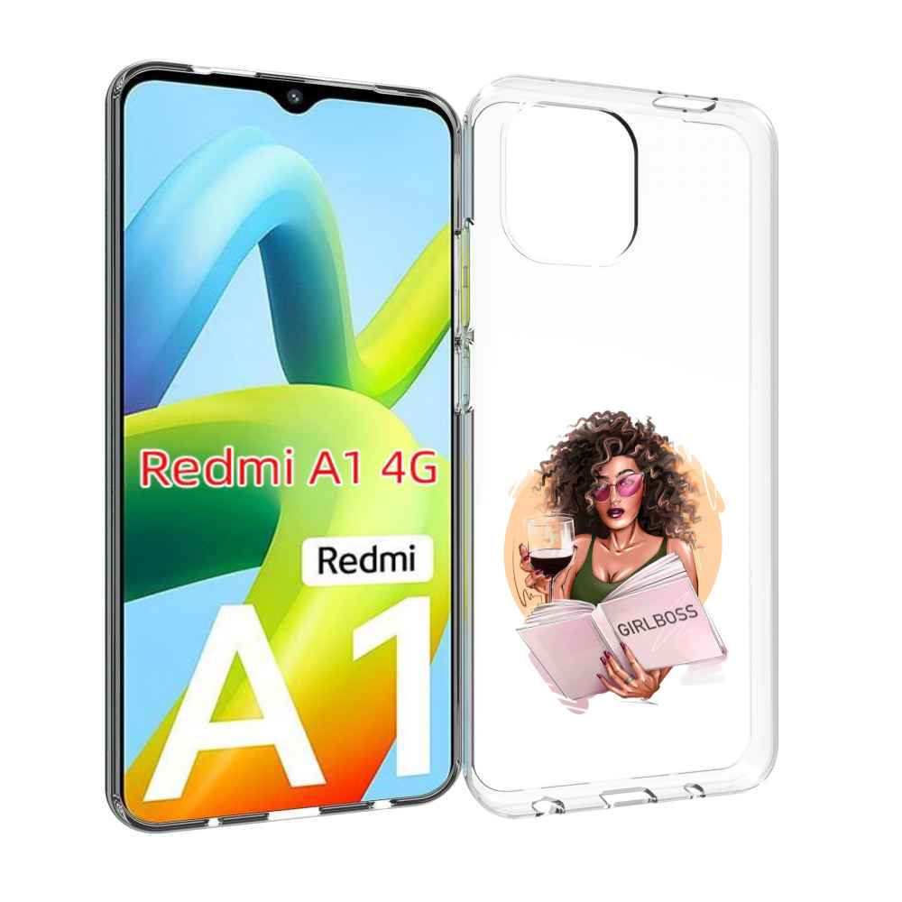 

Чехол MyPads Girlboss with wine_ Etsy женский для Xiaomi A1, Прозрачный, Tocco