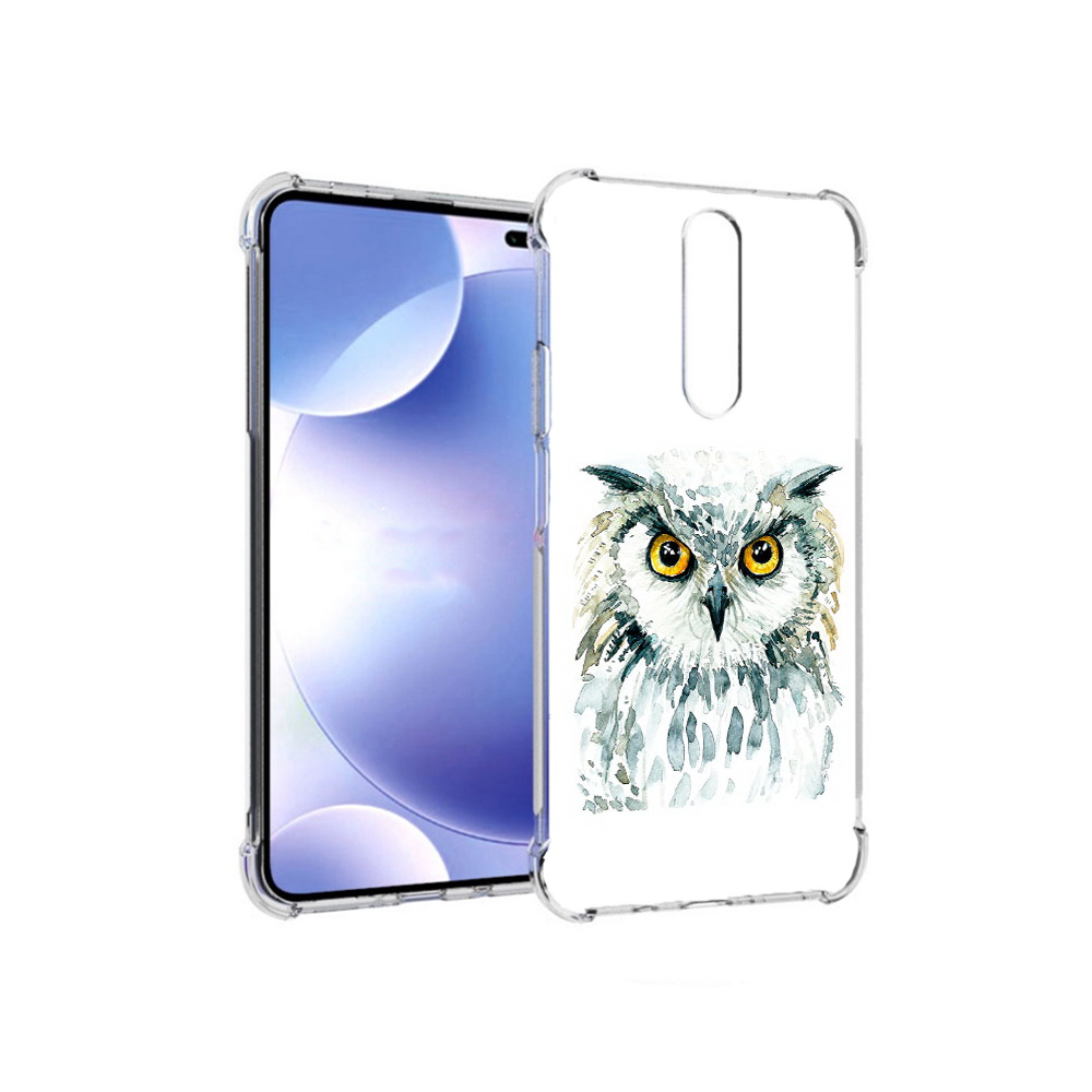

Чехол MyPads Tocco для Xiaomi Redmi k30 Серьезная сова (PT226950.302.156), Прозрачный, Tocco