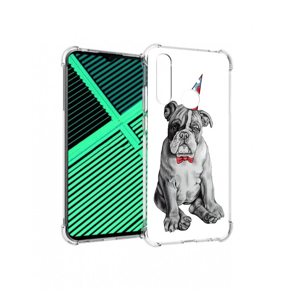 

Чехол MyPads Tocco для Motorola Moto G8 Power Lite праздничный щенок (PT227069.358.554), Прозрачный, Tocco
