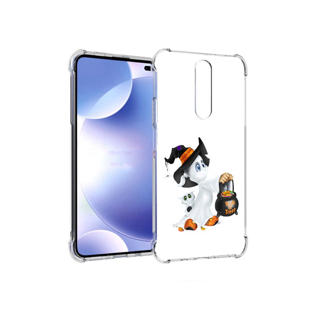 

Чехол MyPads Tocco для Xiaomi Redmi k30 Маленький призрак (PT226950.302.113), Прозрачный, Tocco