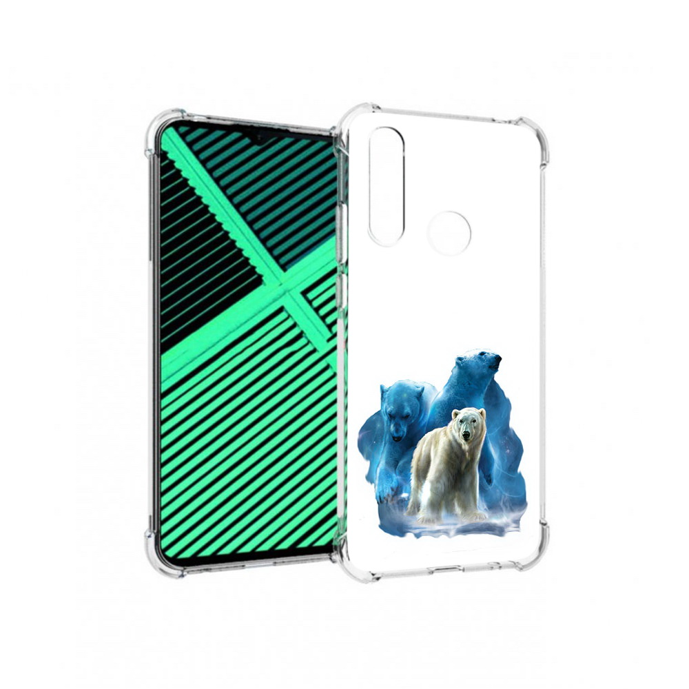 

Чехол MyPads Tocco для Motorola Moto G8 Power Lite полярный медведь (PT227069.358.549), Прозрачный, Tocco