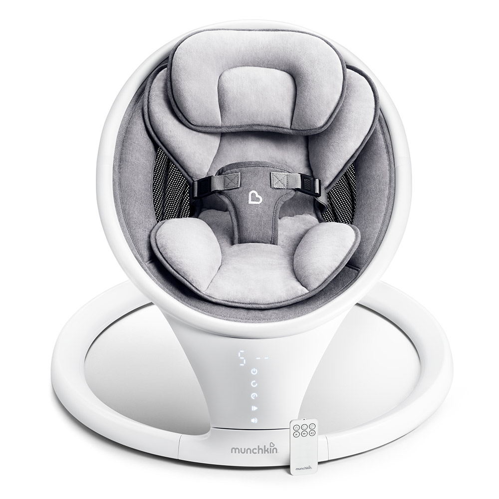 Шезлонг Munchkin swing ультралегкий для новорожденных с поддержкой bluetooth 51821 адаптер wi fi bluetooth gembird wnp ua 018 600 mbps usb двухдиапазонный чёрный