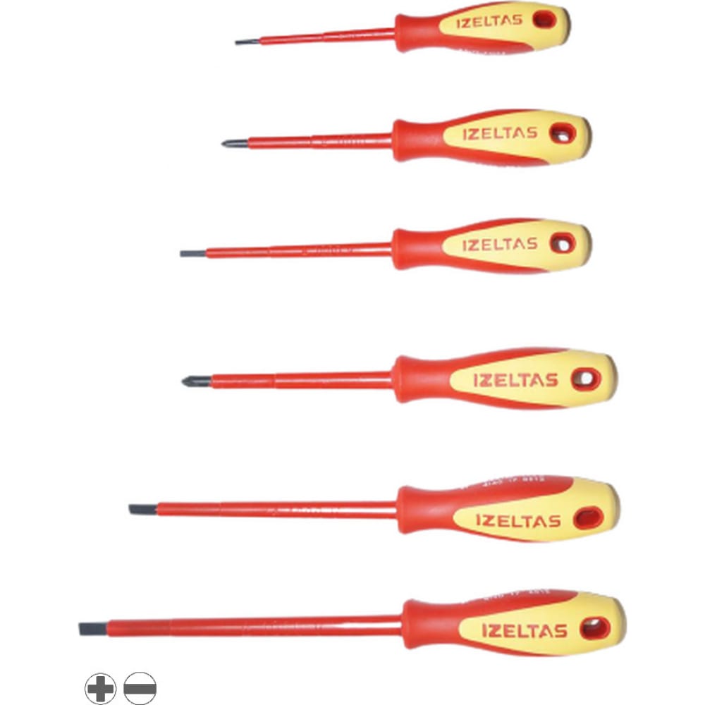 Набор диэлектрических отверток IZELTAS 6 предметов, 4140009106
