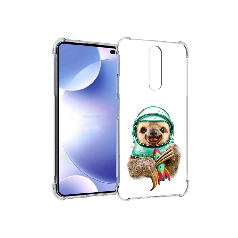 

Чехол MyPads Tocco для Xiaomi Redmi k30 Ленивец астронавт (PT226950.302.104), Прозрачный, Tocco