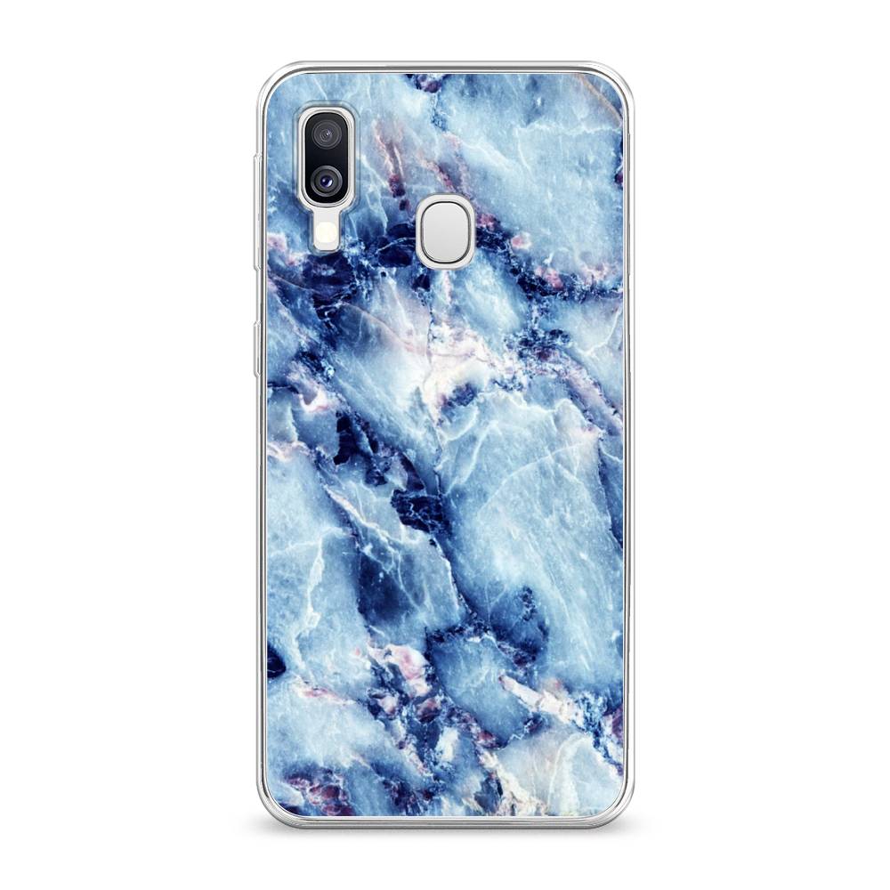 

Чехол на Samsung Galaxy A40 "Мрамор с синими прожилками", Синий, 28050-3