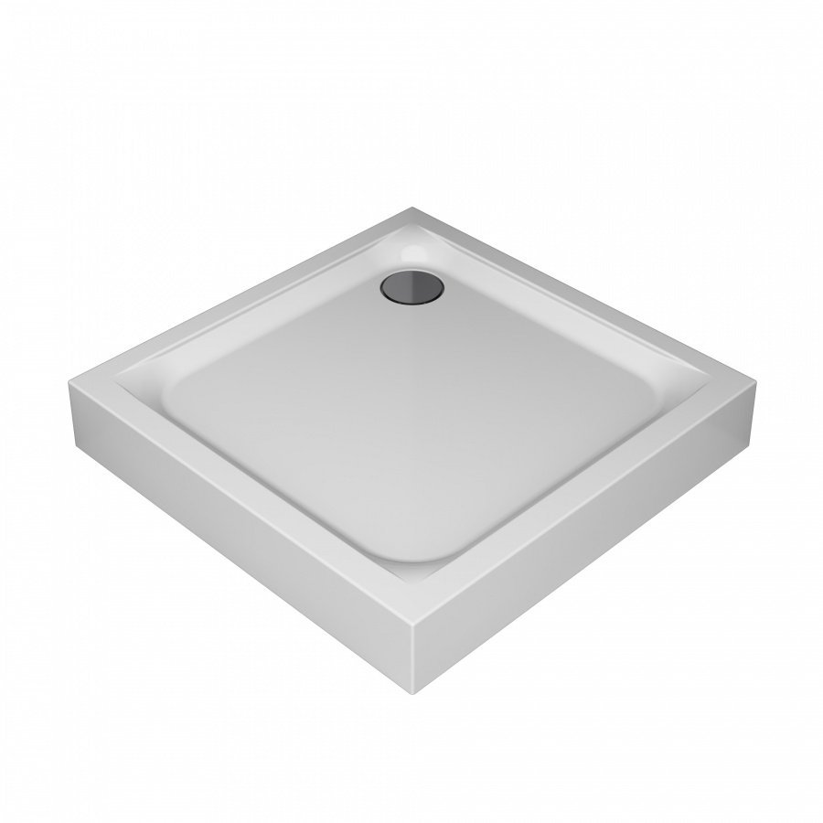 

AM.PM W90T-403-090W Gem, душевой поддон квадратный, 90х90 с сифоном, белый