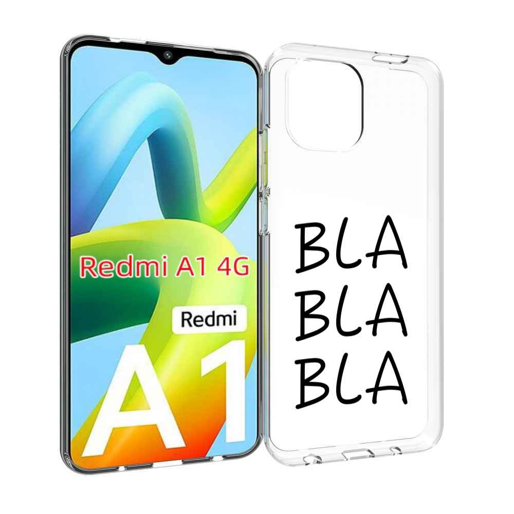 

Чехол MyPads Bla-Bla для Xiaomi Redmi A1, Прозрачный, Tocco
