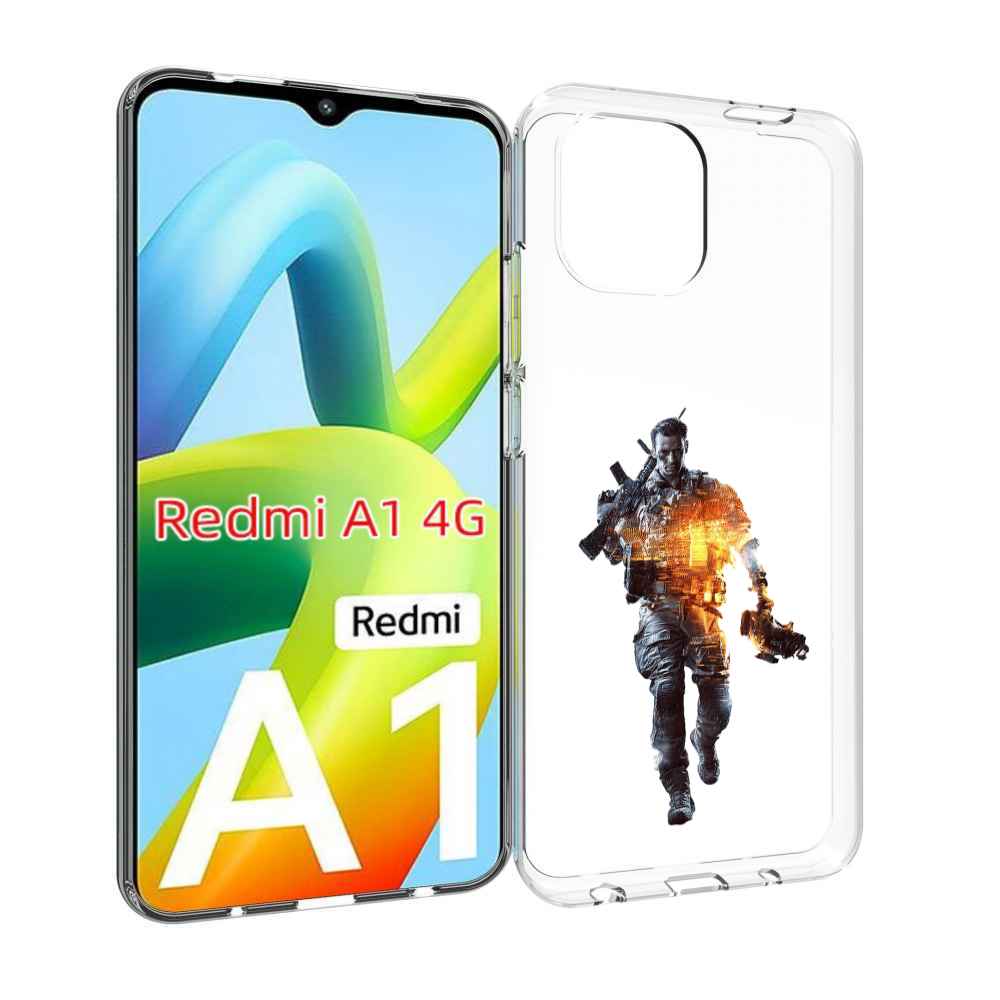 

Чехол MyPads Battlefield-4 мужской для Xiaomi Redmi A1, Прозрачный, Tocco