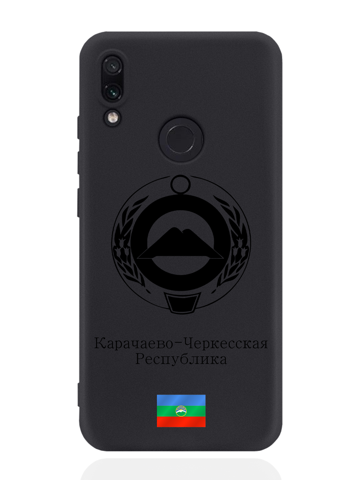

Чехол SignumCase для Xiaomi Redmi Note 7 Черный Герб Карачаево-Черкесии черный