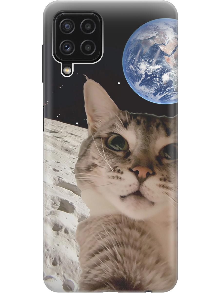 

Силиконовый чехол на Samsung Galaxy A22 / M32 / M22 с принтом "Котик на луне", Прозрачный;белый;серый;черный, 730829512