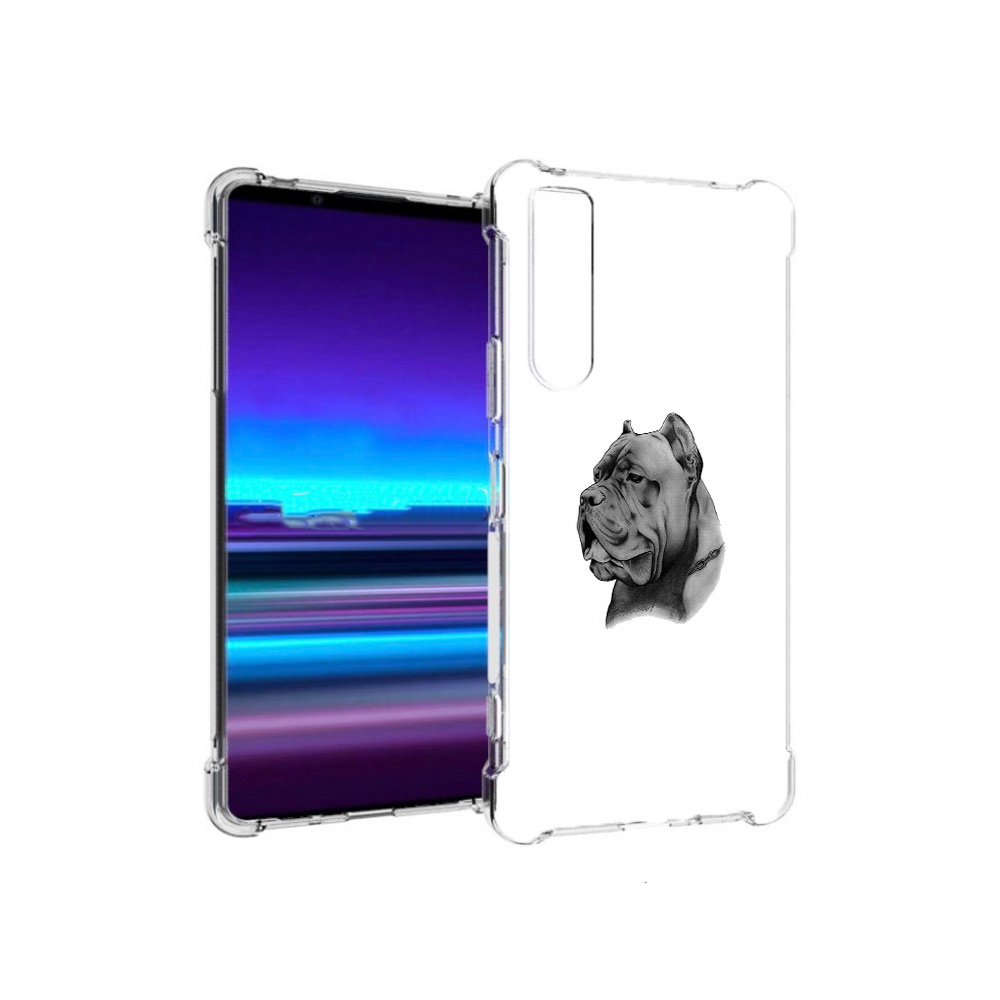 

Чехол MyPads Tocco для Sony Xperia 1 II грозный бульдог (PT148152.232.300), Прозрачный, Tocco
