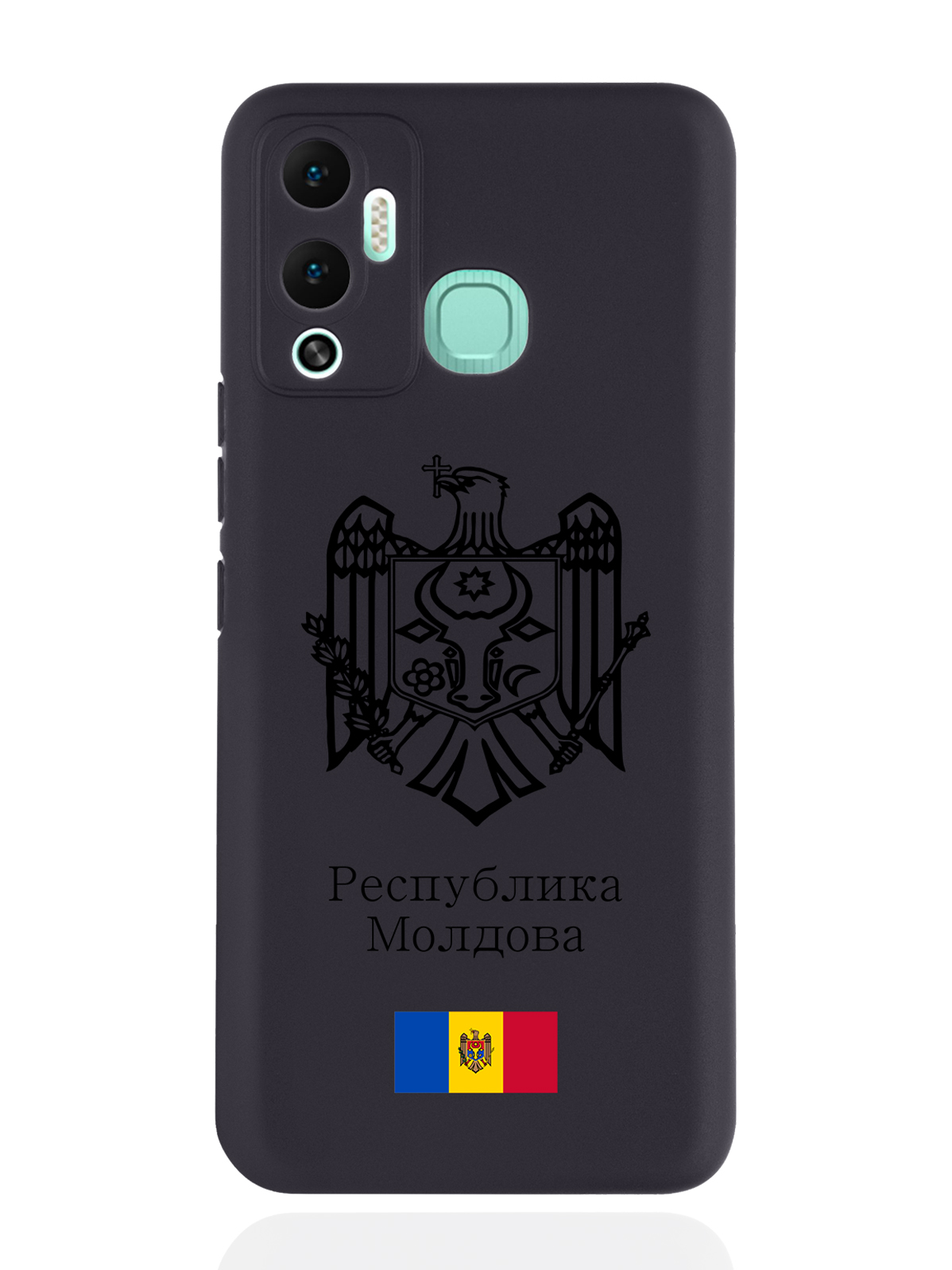

Чехол SignumCase для Infinix Hot 12 Play Черный лаковый Герб Молдавии черный