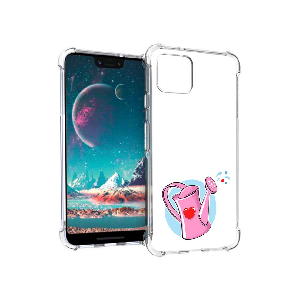 

Чехол MyPads Tocco для Google Pixel 4 Лейка любви 14 февраля (PT139521.618.103), Прозрачный, Tocco