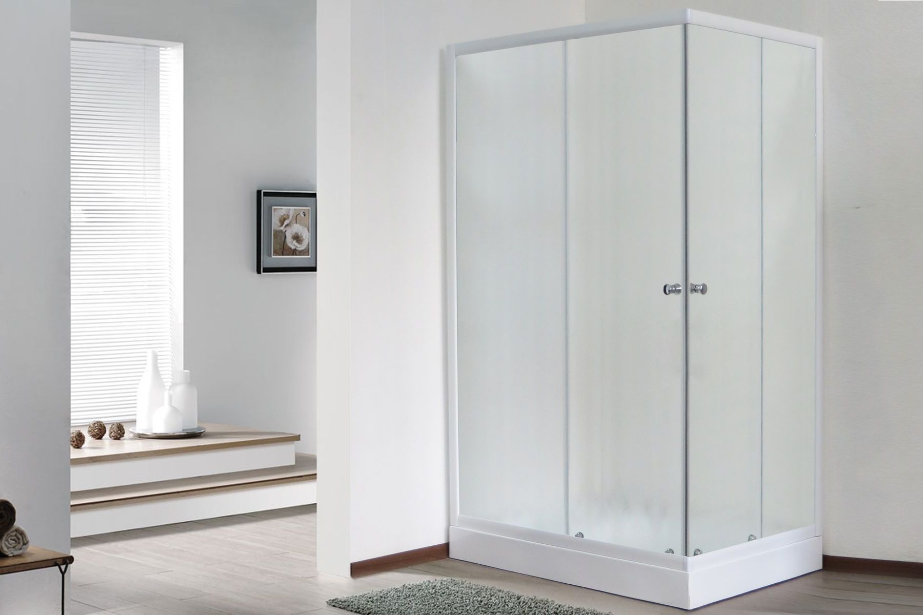 

Душевой уголок 120х100 см Royal Bath HPD RB1120HPD-C стекло матовое