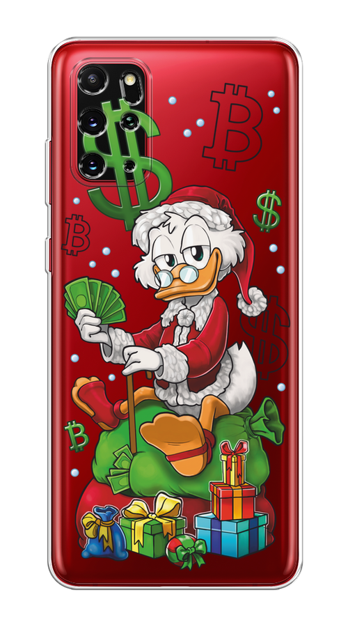 

Чехол на Samsung Galaxy S20 Plus "Богатый санта Скрудж Макдак", Белый;красный;зеленый, 29350-1