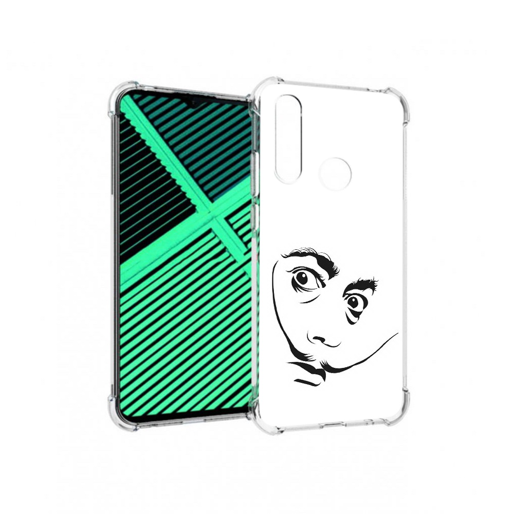 

Чехол MyPads Tocco для Motorola Moto G8 Power Lite мужчина с длинными усами, Прозрачный, Tocco