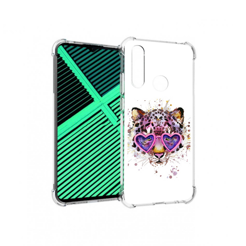 

Чехол MyPads Tocco для Motorola Moto G8 Power Lite модный леопард (PT227069.358.480), Прозрачный, Tocco