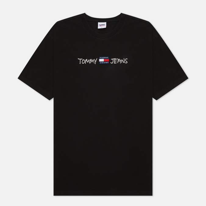 

Футболка мужская Tommy Jeans DM0DM10942 черная S, DM0DM10942