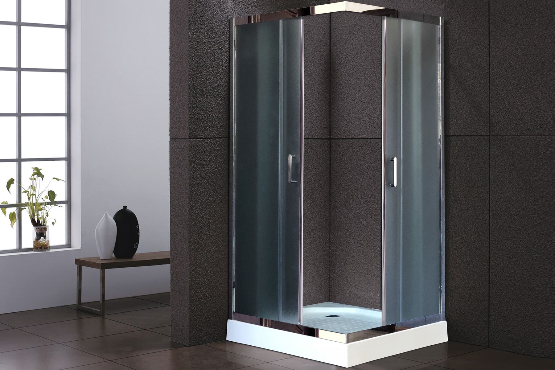 

Душевой уголок 80х80 см Royal Bath НР RB80HP-C-CH стекло матовое с поддоном