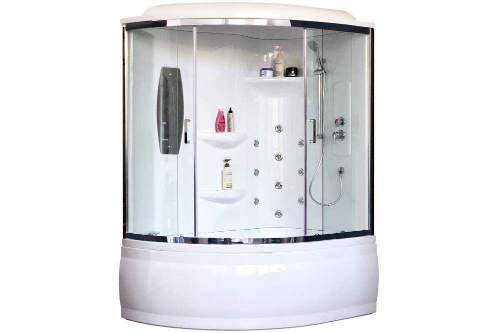 

Душевая кабина 170х100 см Royal Bath ALP RB170ALP-T-CH-R стекло прозрачное с гидромассажем