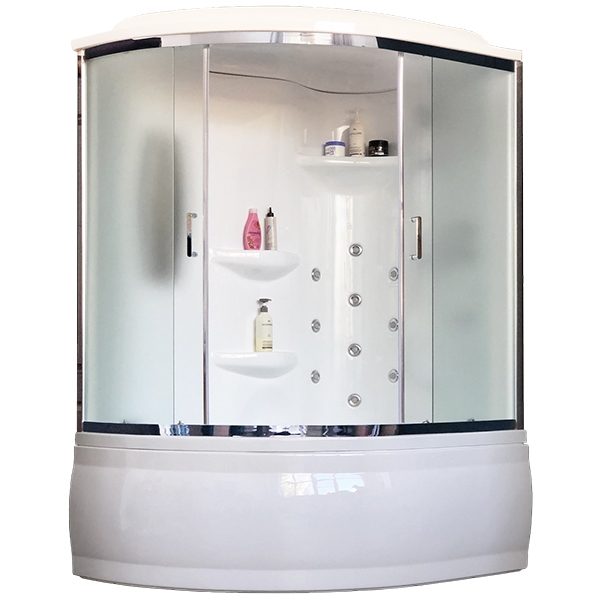 

Душевая кабина 150х100 см Royal Bath ALP RB150ALP-C-CH-R стекло матовое с гидромассажем