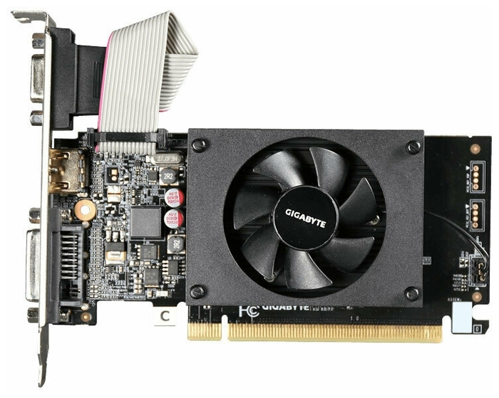 

Видеокарта GIGABYTE NVIDIA GeForce GT 710 LP v2.0 (GV-N710D3-2GL Rev2.0), Черный, GeForce GT 710 LP v2.0