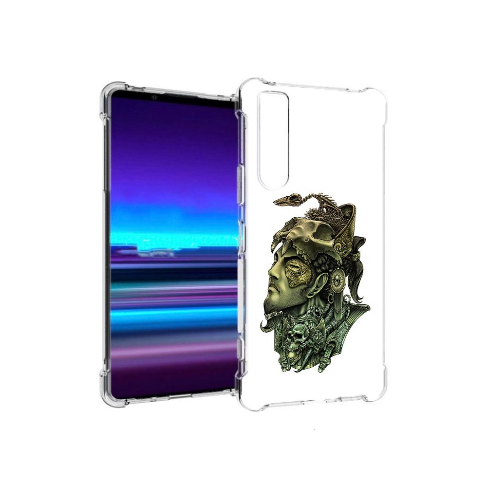 Чехол MyPads Tocco для Sony Xperia 1 II бронзовый воин (PT148152.232.248)