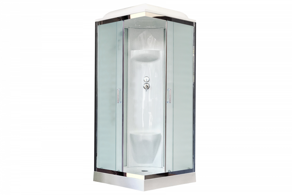 

Душевая кабина 80х80 см Royal Bath НР RB80HP6-WC-CH стекло матовое